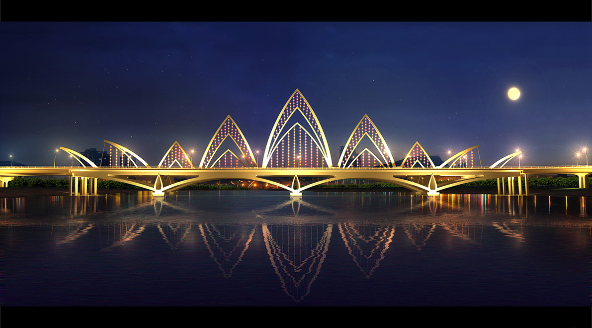 九龍(long)江(jiang)北港(gang)主(zhu)橋(qiao)